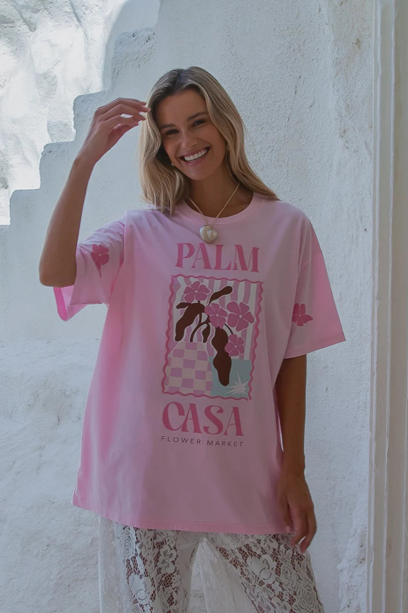 Flower Market T-Shirt | Pink