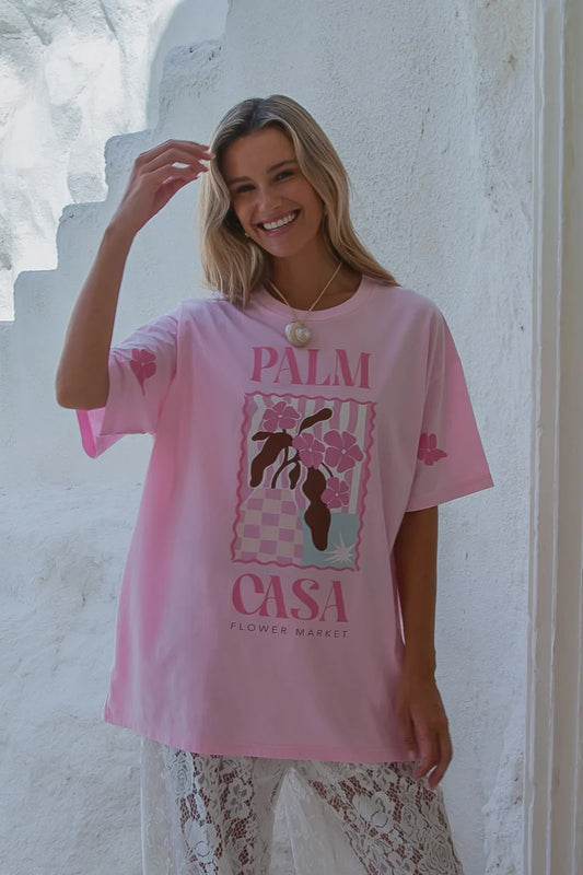 Flower Market T-Shirt | Pink