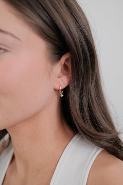 Emery Earring | Pearl/Gold