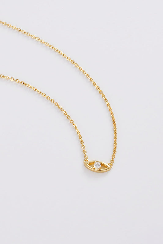 Evil Eye Necklace | Gold