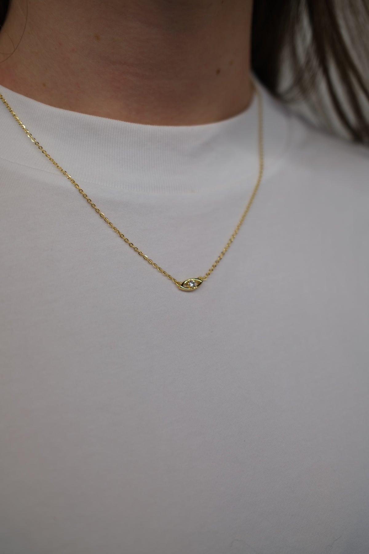 Evil Eye Necklace | Gold