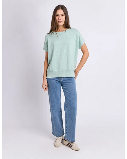 Allison Knit Tee | Subdued Mint