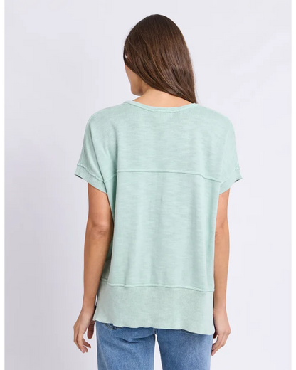Allison Knit Tee | Subdued Mint