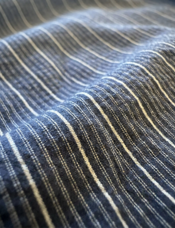 Rustler Textured S/S Shirt | Vintage Navy Multi Stripe