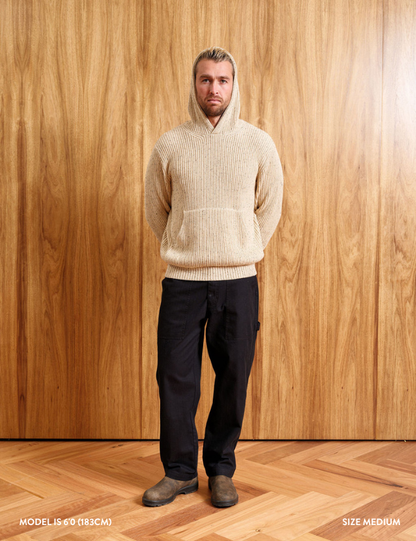 Fisher Hood Knit | Oatmeal