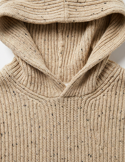 Fisher Hood Knit | Oatmeal