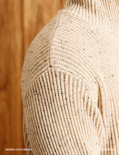 Fisher Hood Knit | Oatmeal