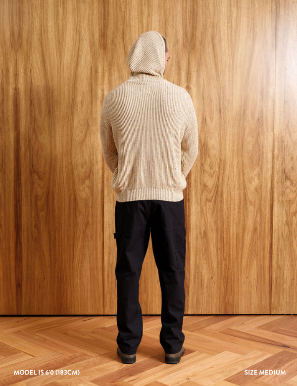 Fisher Hood Knit | Oatmeal