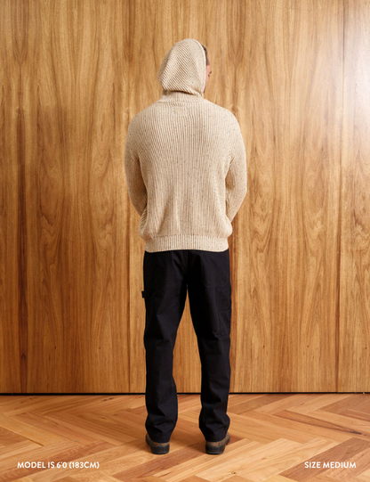 Fisher Hood Knit | Oatmeal