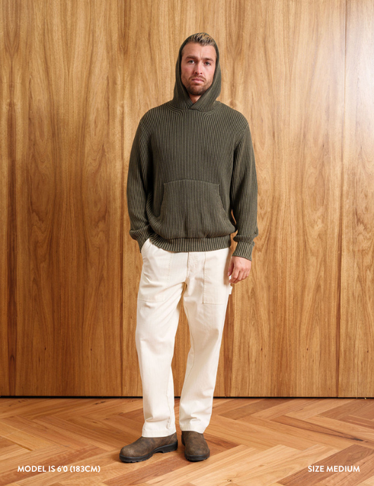 Fisher Hood Knit | Fatigue
