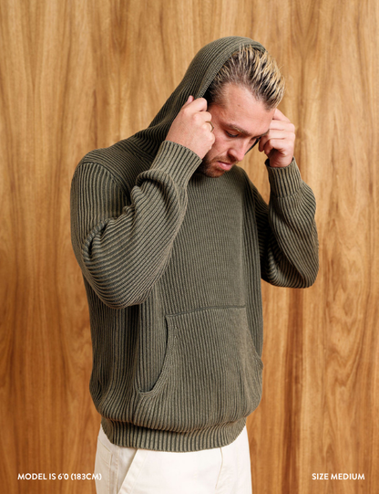 Fisher Hood Knit | Fatigue