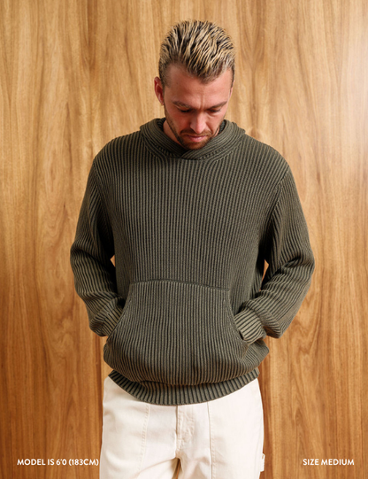 Fisher Hood Knit | Fatigue