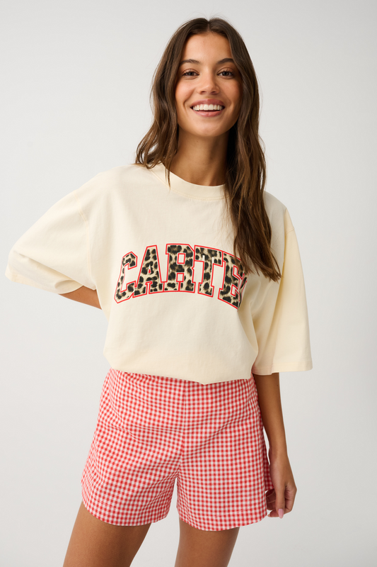 Jeana Tee | Buttermilk Leopard