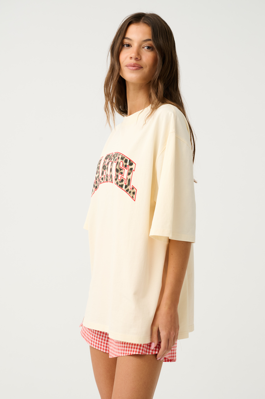 Jeana Tee | Buttermilk Leopard