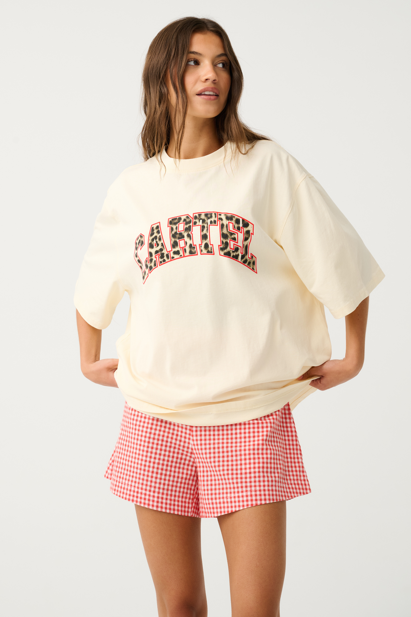 Jeana Tee | Buttermilk Leopard