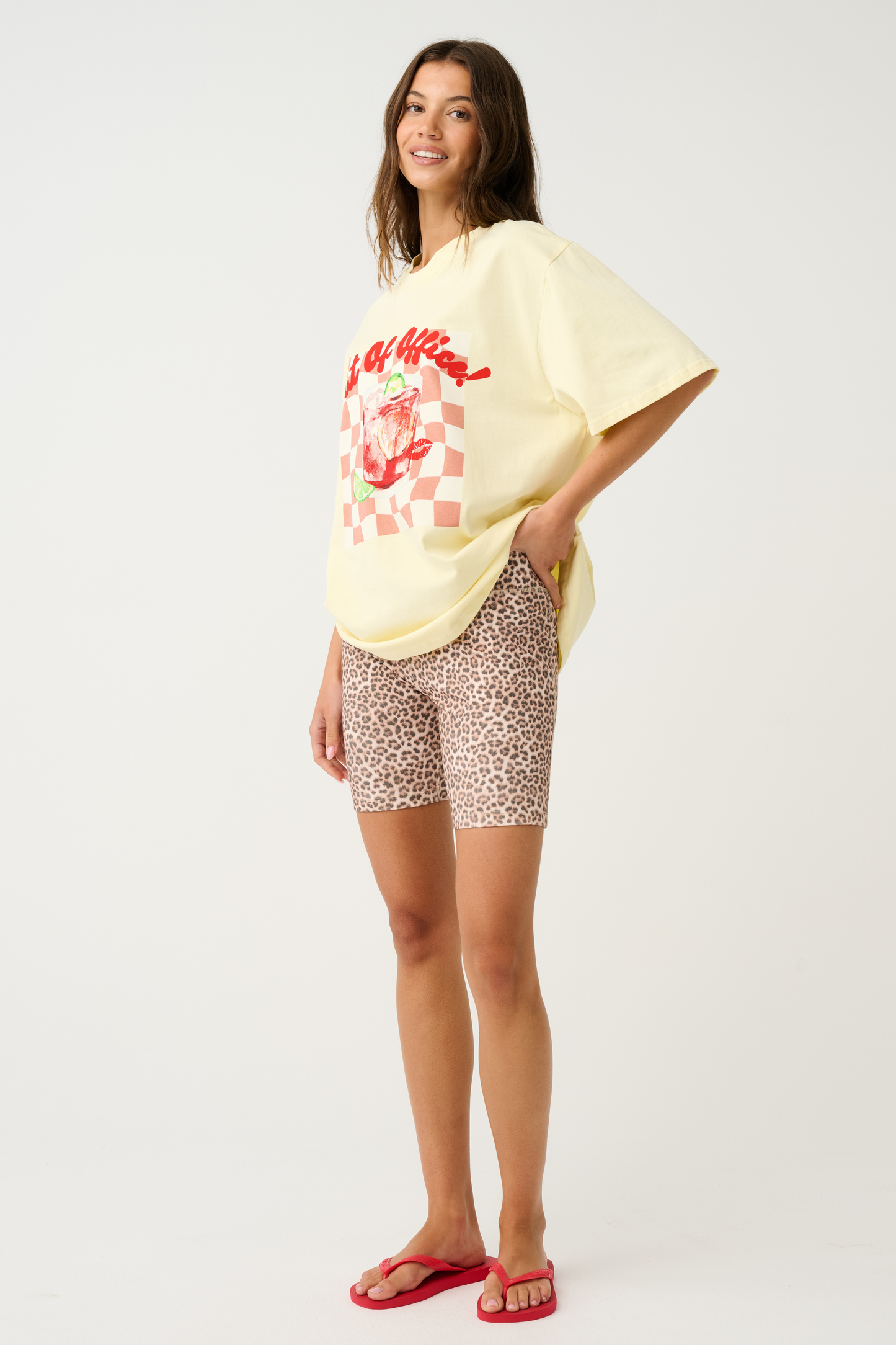 Jeana Tee | Out Of Office | Vintage Wash Lemon