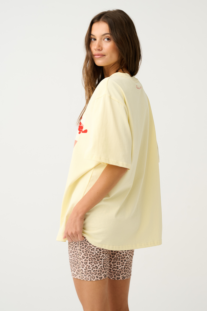 Jeana Tee | Out Of Office | Vintage Wash Lemon