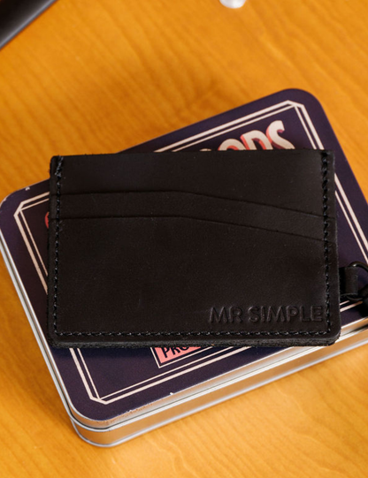 Marcus Card Holder | Vegan Raw Black