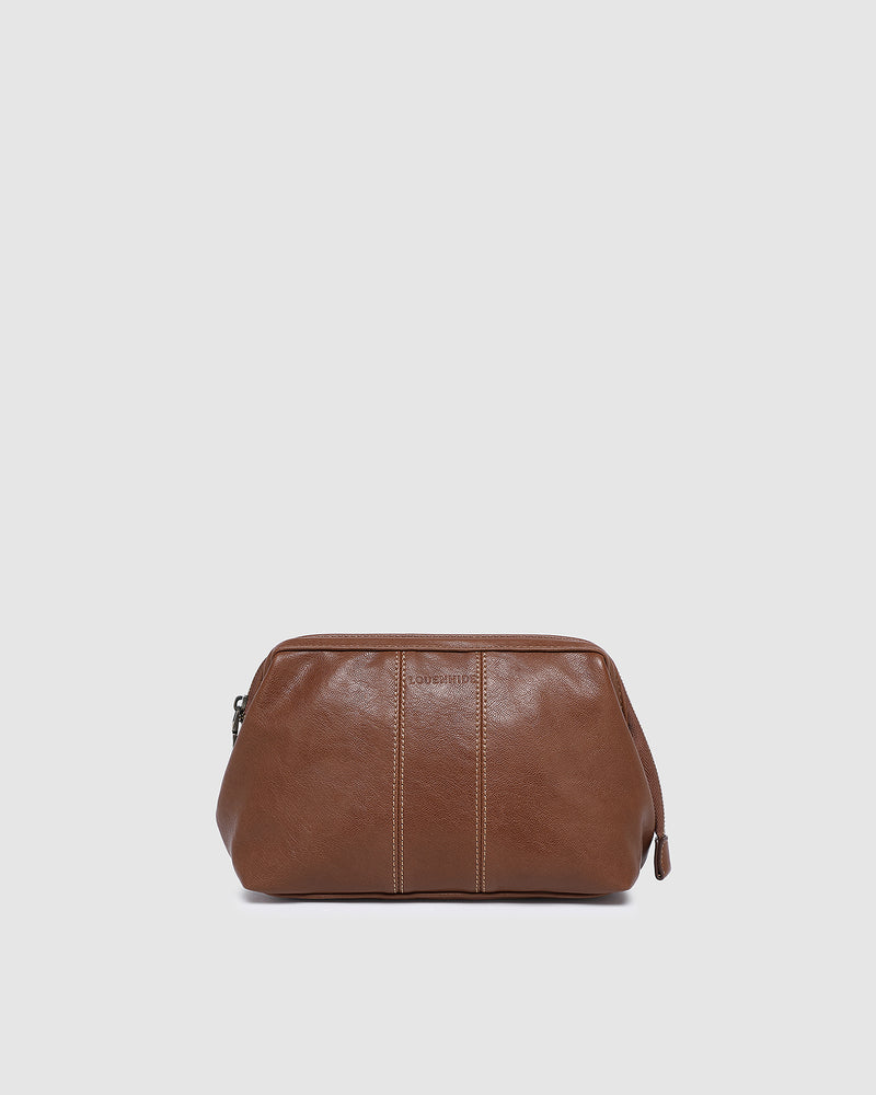 Albie Saddle Toiletry Case