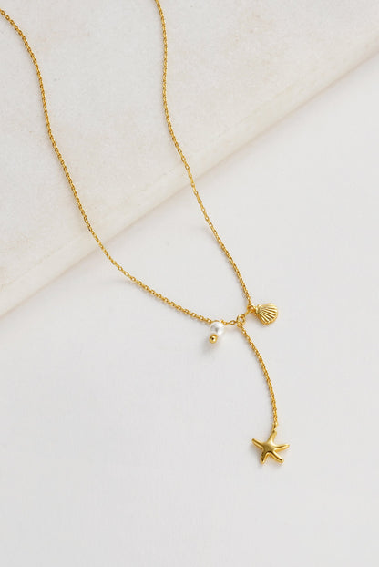 Starfish Mini Necklace | Gold