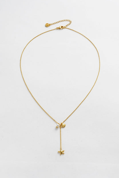 Starfish Mini Necklace | Gold