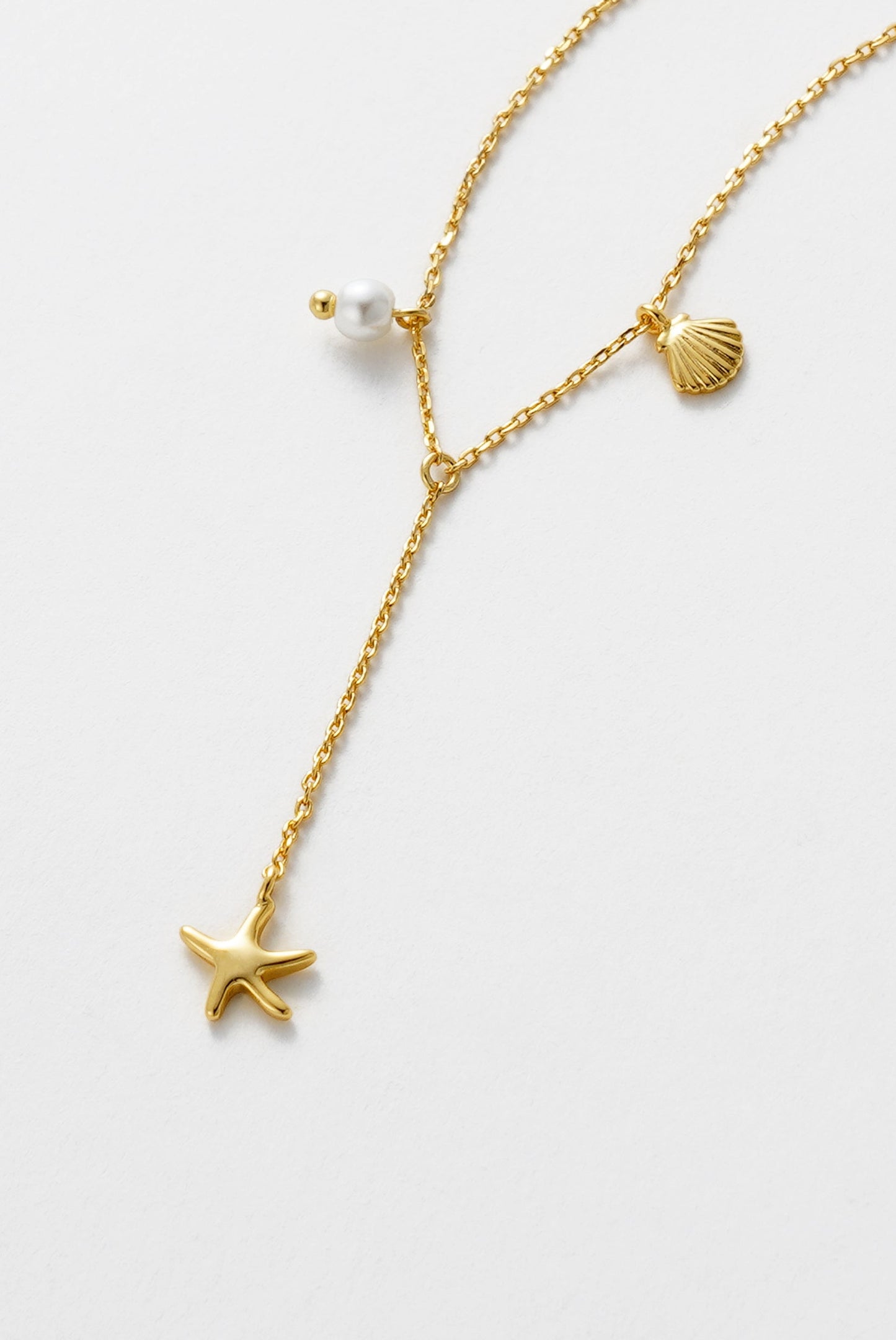 Starfish Mini Necklace | Gold