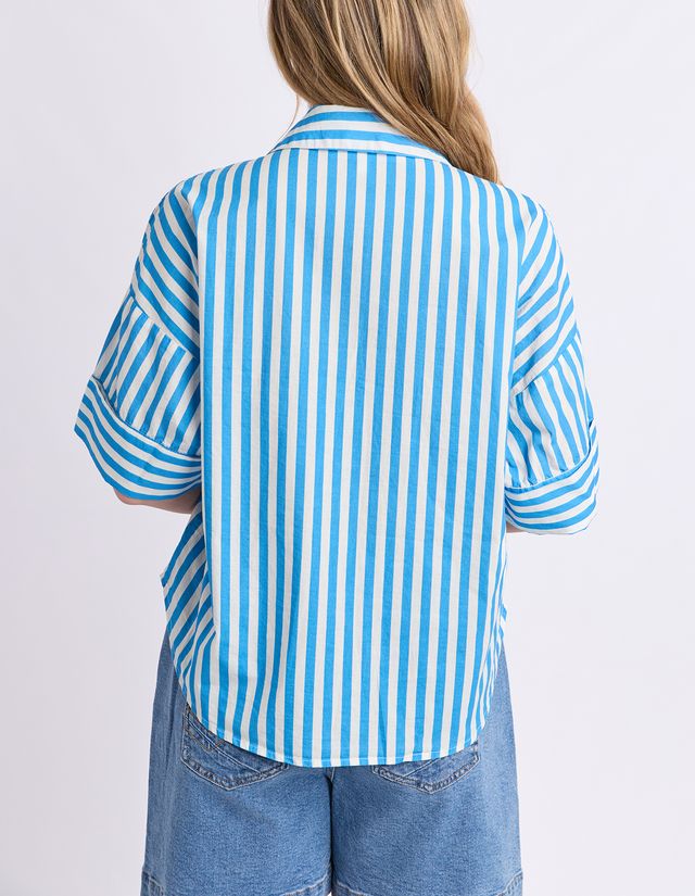 Stripe Holiday Shirt | Blue