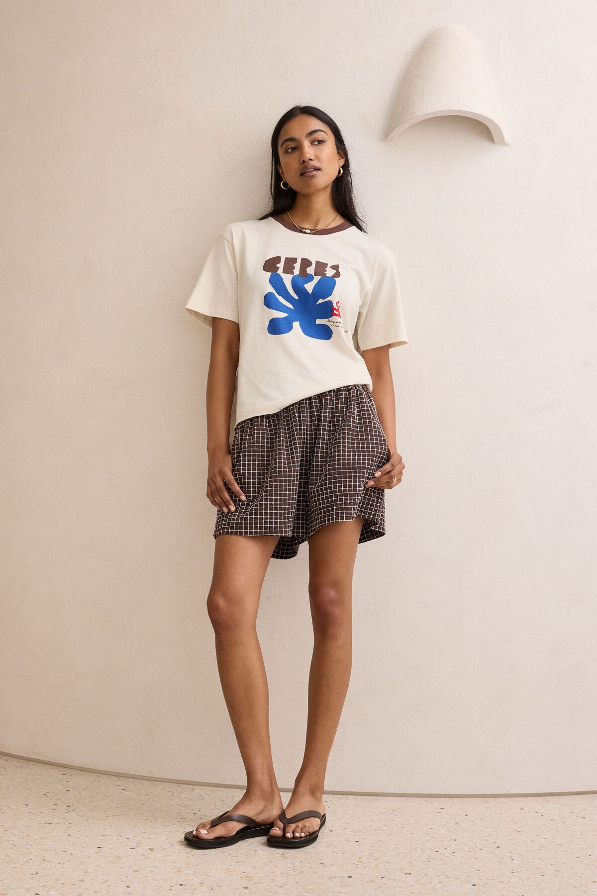 Stevie Slouchy Tee | Buff/Ceres Sunny Afternoon