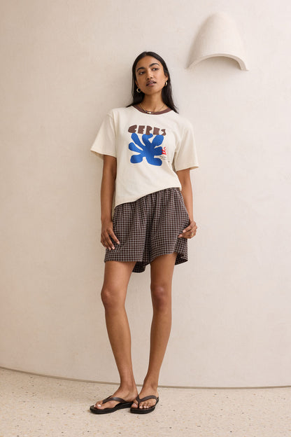 Stevie Slouchy Tee | Buff/Ceres Sunny Afternoon