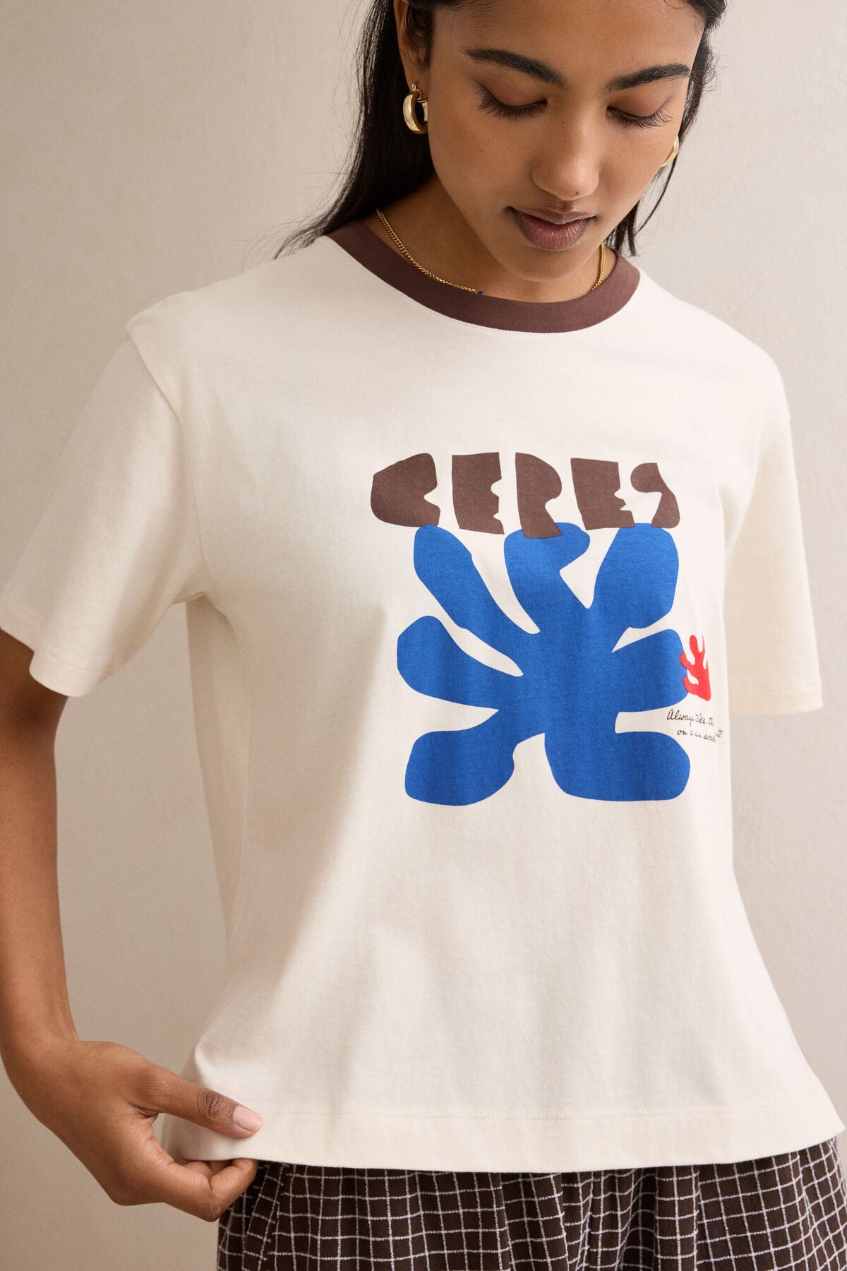 Stevie Slouchy Tee | Buff/Ceres Sunny Afternoon