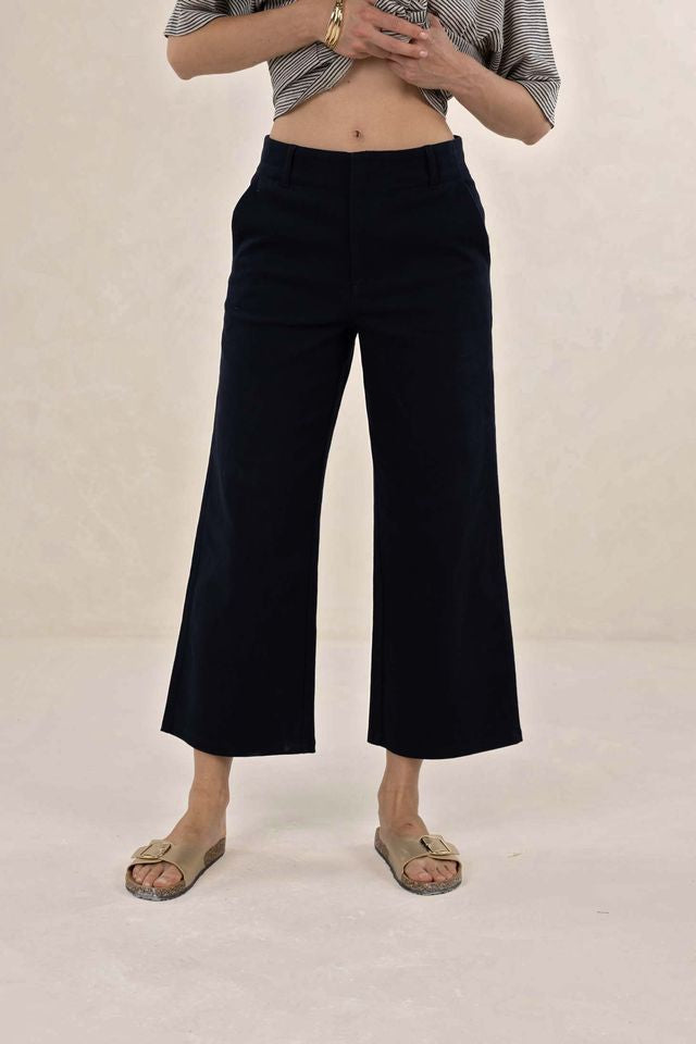 Margot Drill Pant | Navy