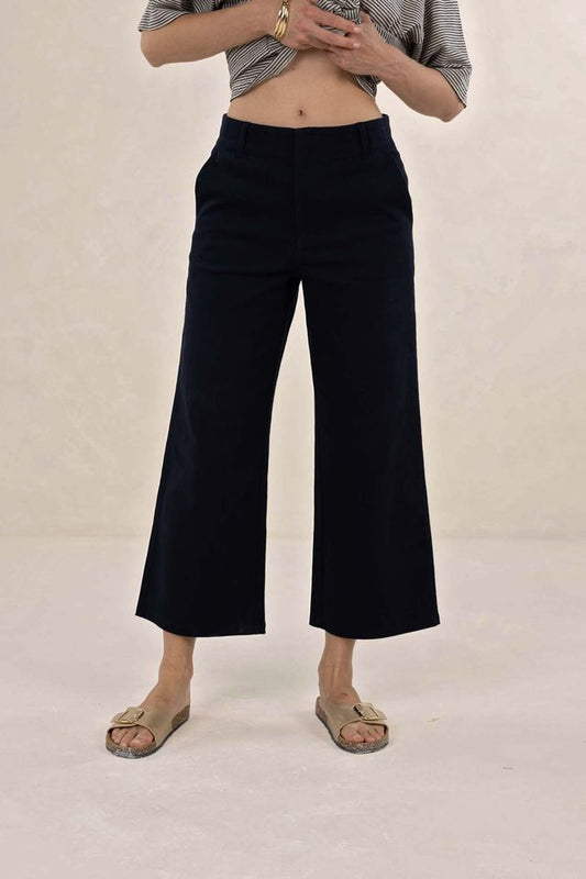 Margot Drill Pant | Navy