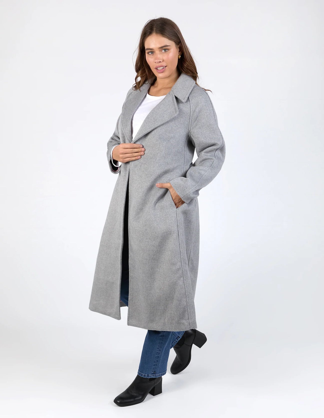 Farrah Coat | Grey Marle