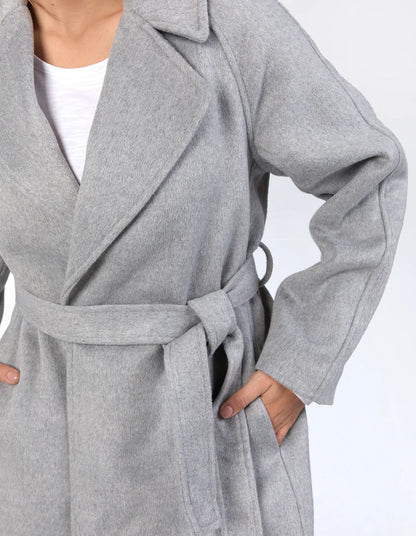 Farrah Coat | Grey Marle
