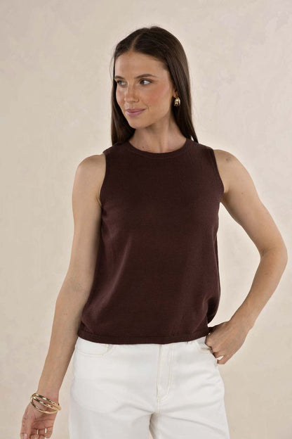 Collette Tank | Chocolate