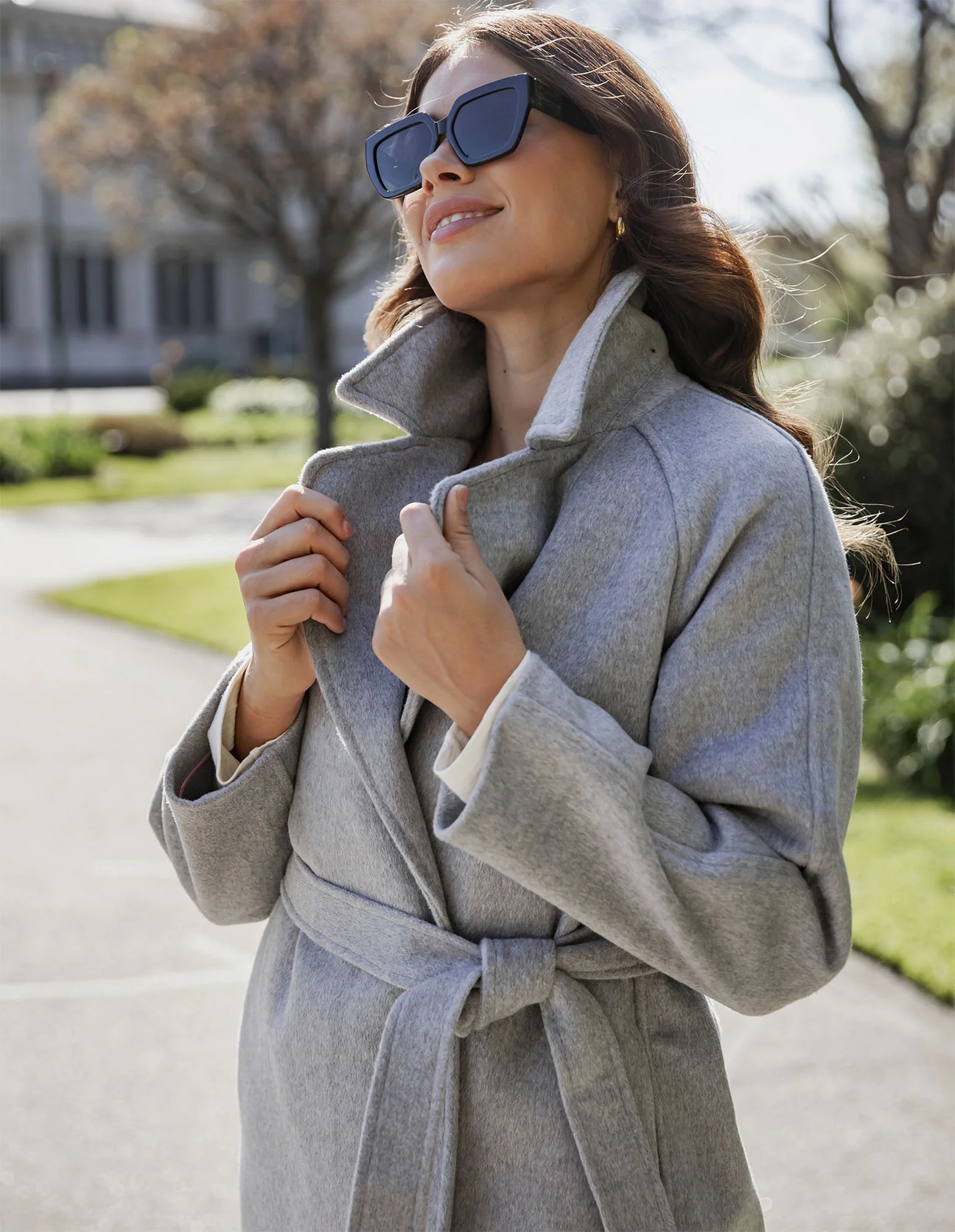 Farrah Coat | Grey Marle