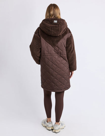 Annabella Longline Anorak | Coffee Bean