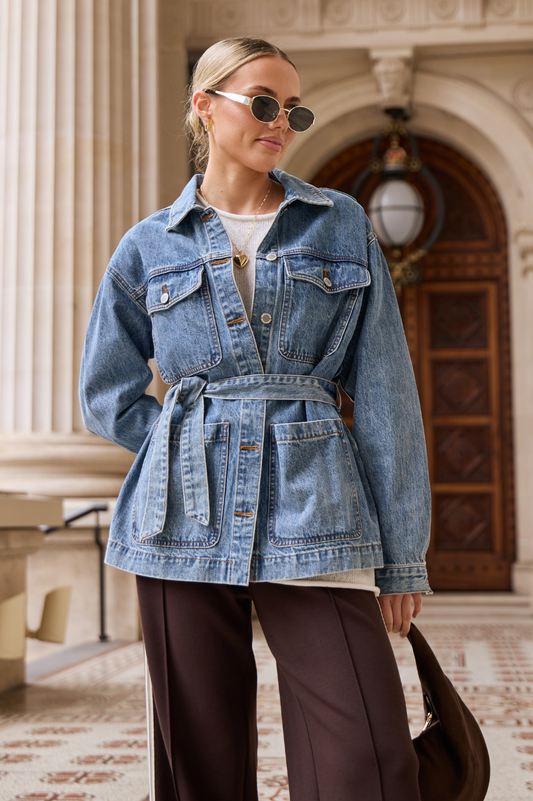 Tate Denim Jacket | Deep Blue