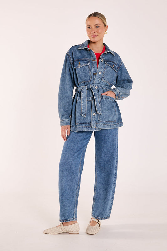 Tate Denim Jacket | Deep Blue