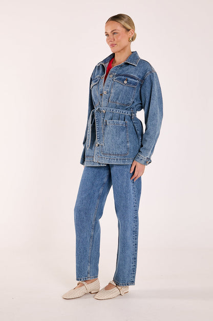 Tate Denim Jacket | Deep Blue