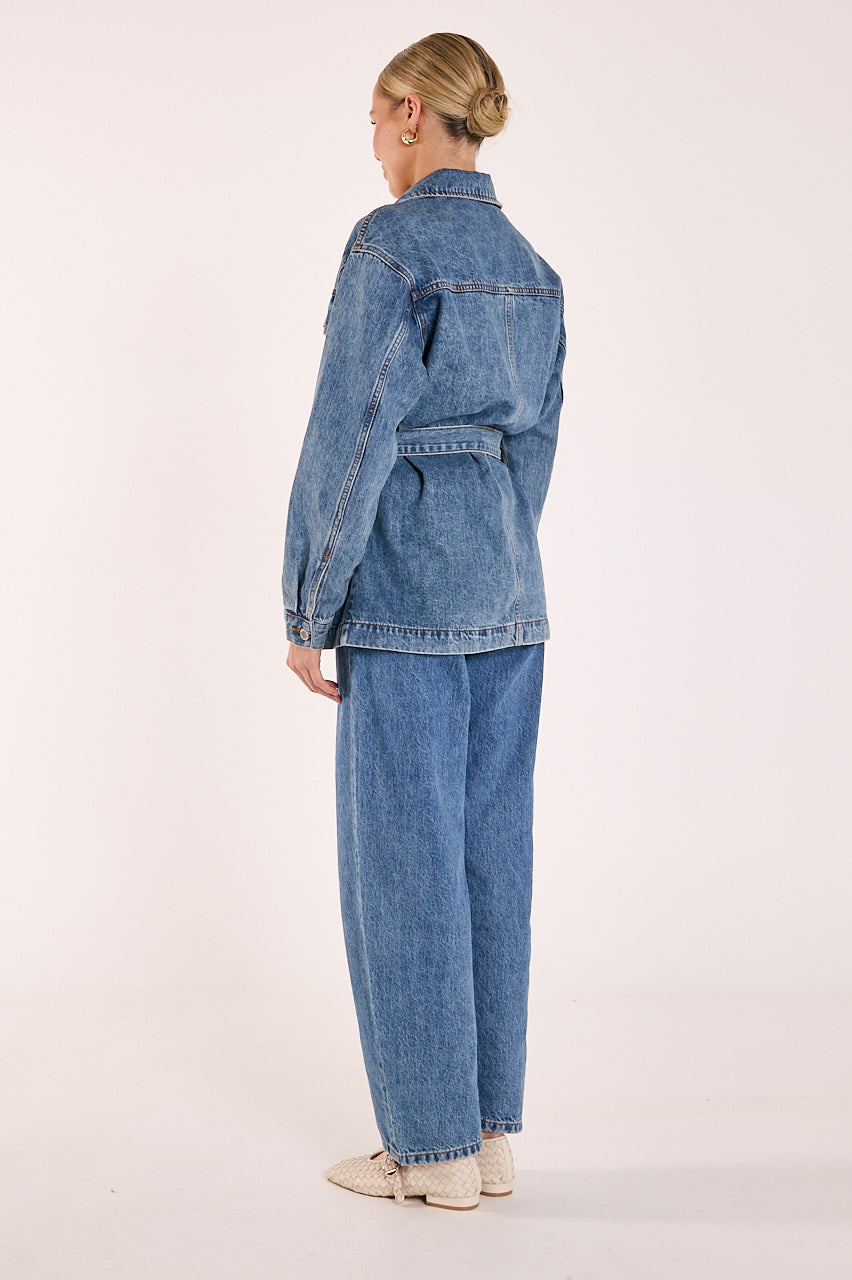 Tate Denim Jacket | Deep Blue