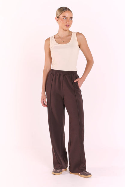 Noah Wide Pant | Dark Chocolate