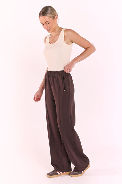Noah Wide Pant | Dark Chocolate
