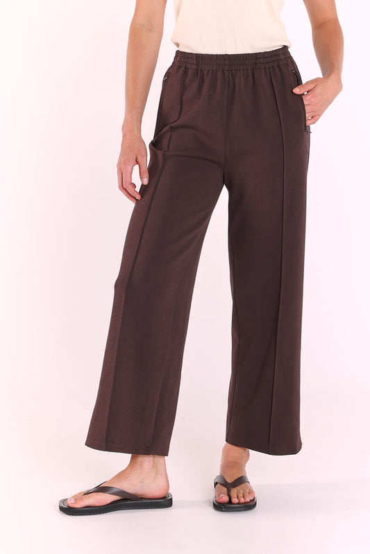 Noah Cropped Pant | Dark Chocolate