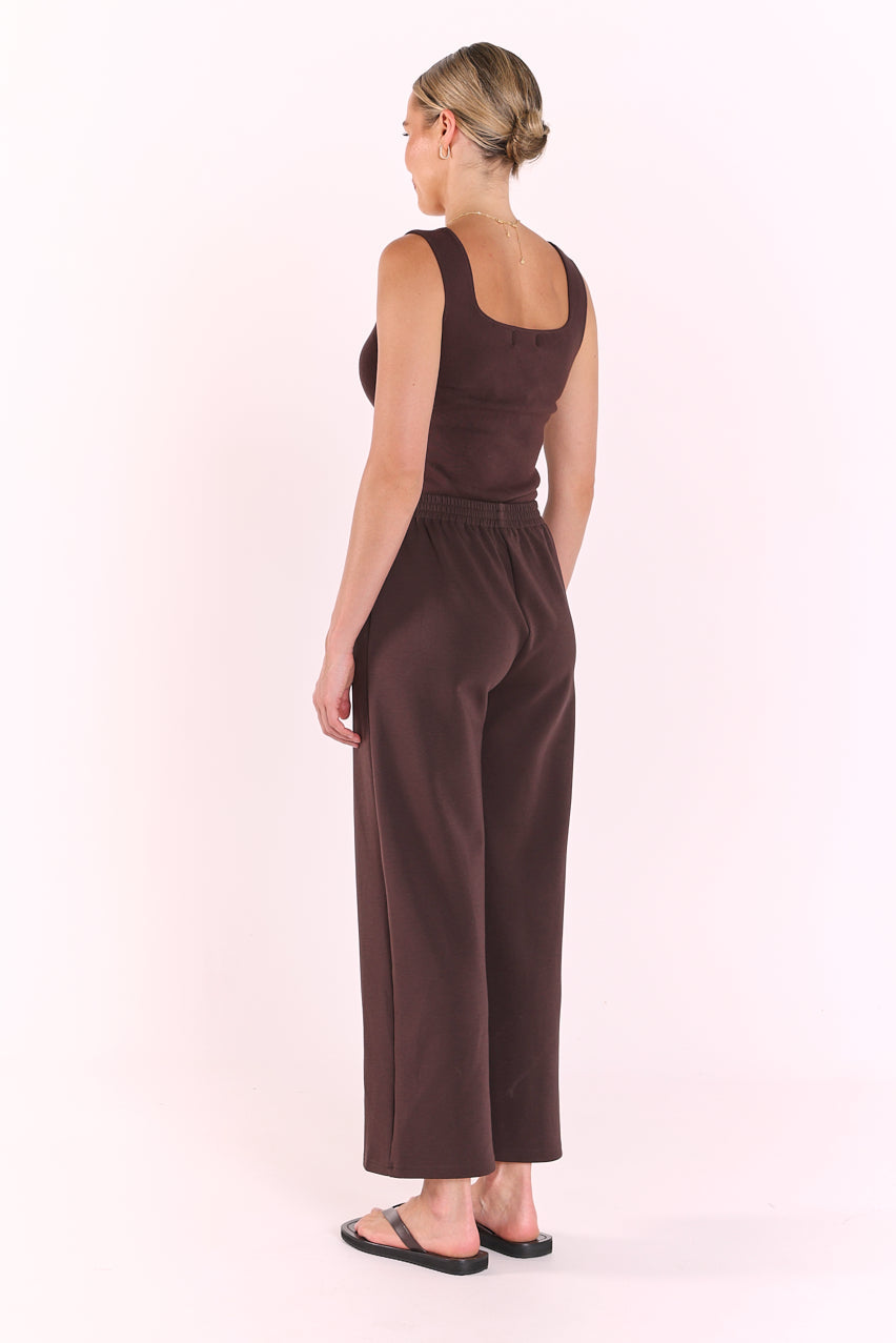 Noah Cropped Pant | Dark Chocolate