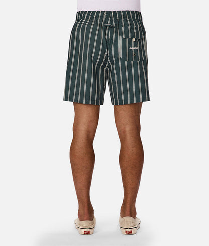 The Posada Swim Short | Pine/White