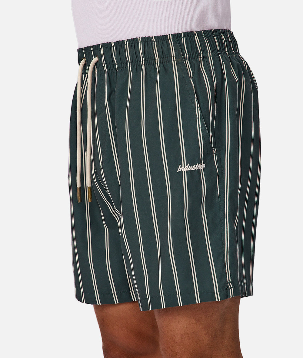 The Posada Swim Short | Pine/White
