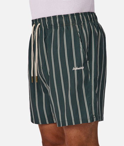 The Posada Swim Short | Pine/White