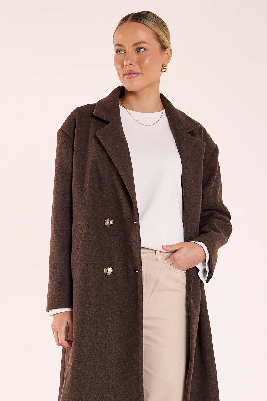 Marlow Coat | Chocolate