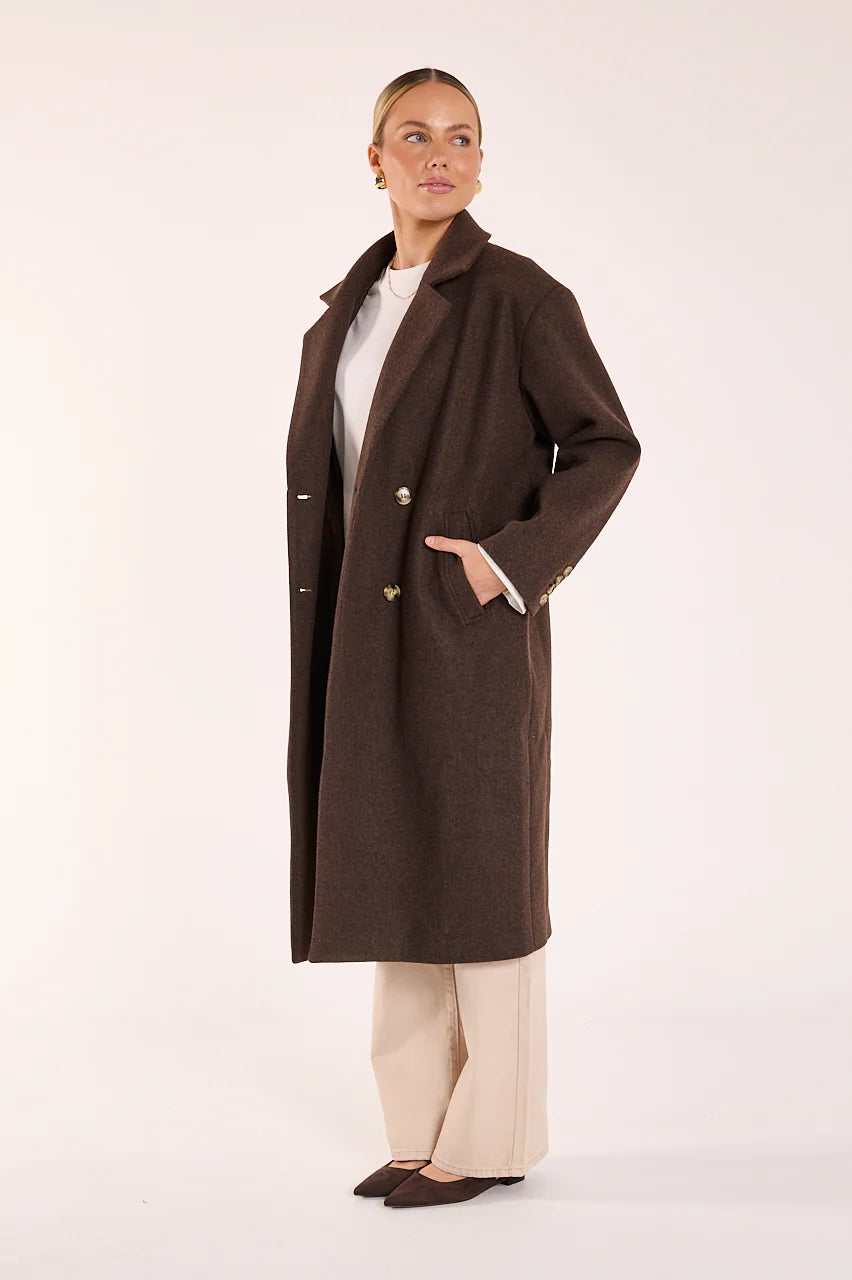 Marlow Coat | Chocolate